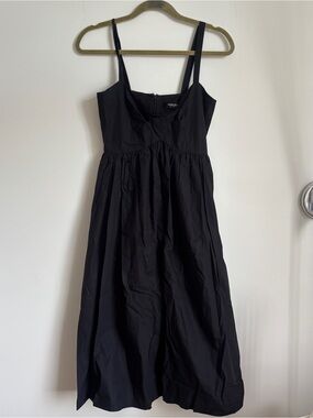 Rachel Comey Black Cotton Poplin Summer Dress